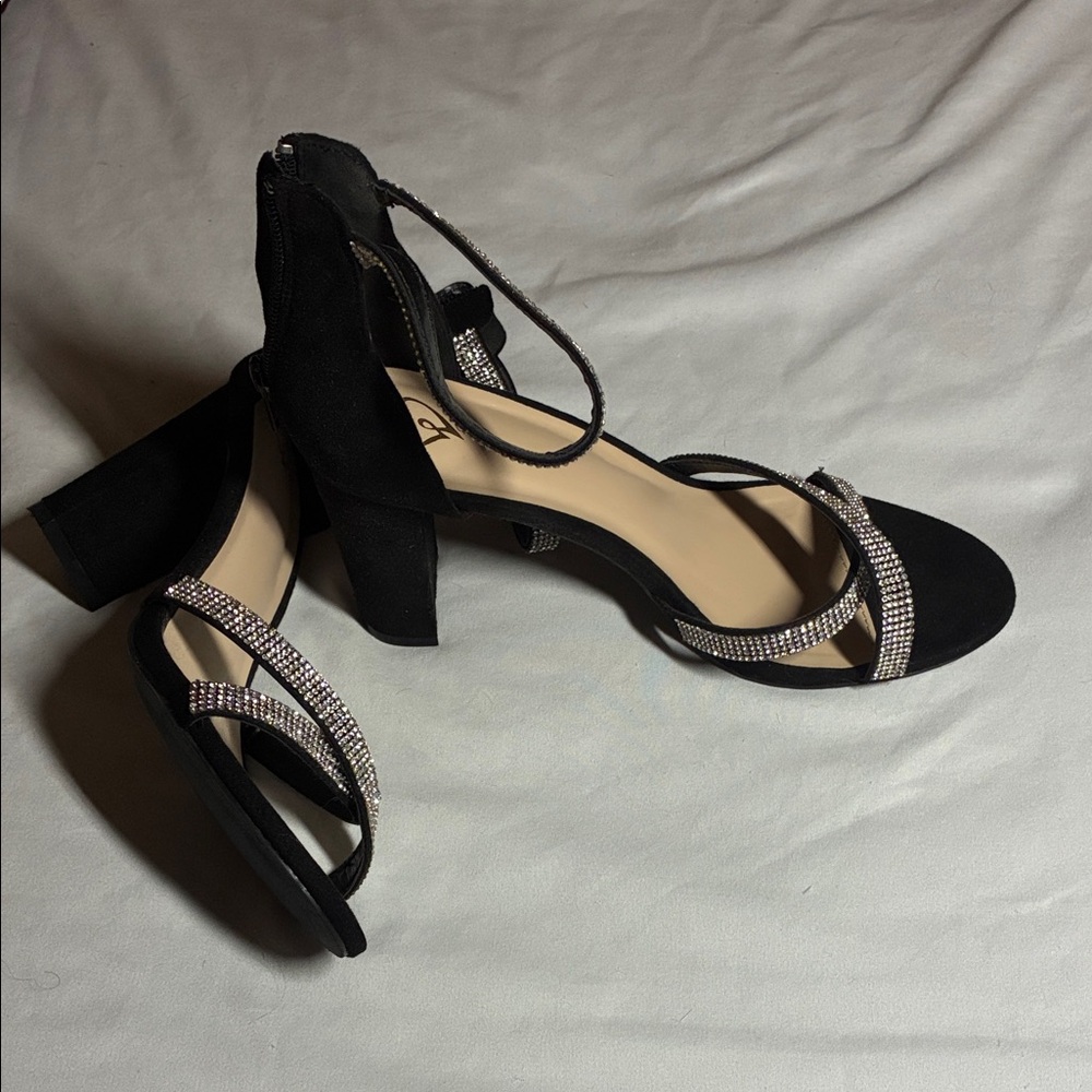 Elegant Black Strappy Heels